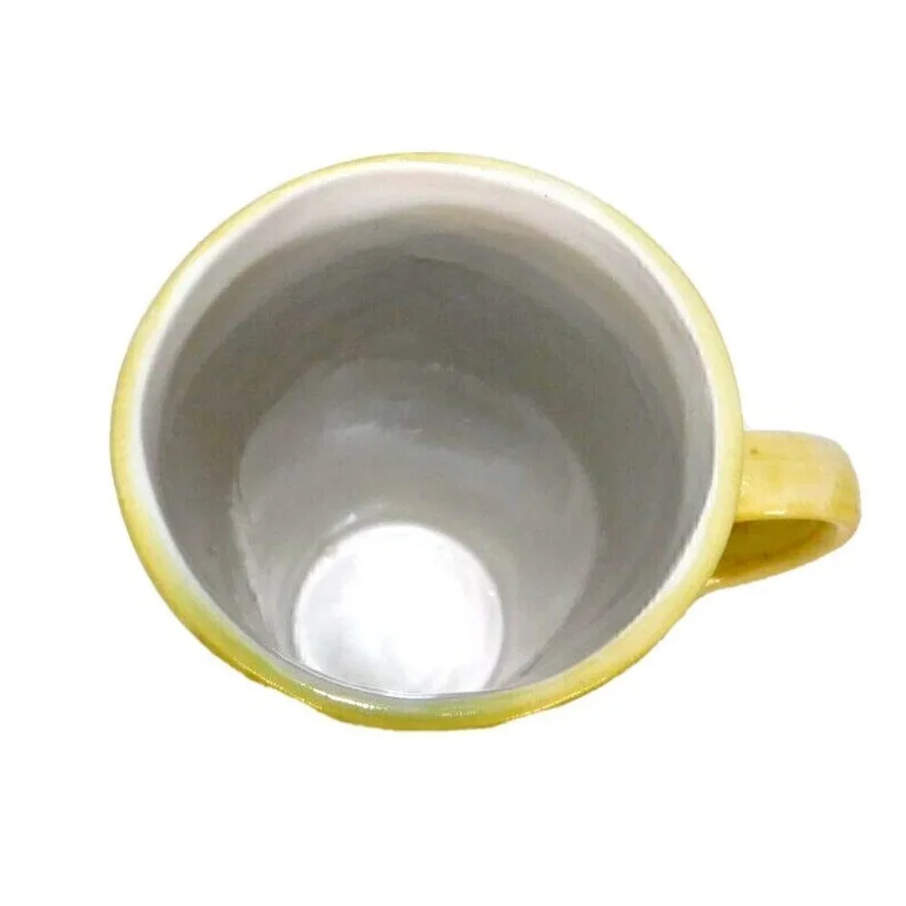 SHERWOOD BRANDS OF RI 18 oz coffee, tea cup, mug hand painted with vintage spoon
